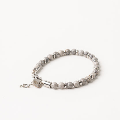 PULSEIRA DE PEDRA OBSIDIANA COM REGULAGEM