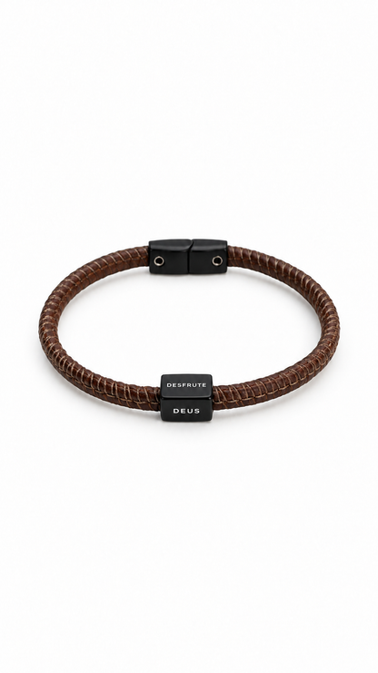 PULSEIRA COURO VALORI BLACK