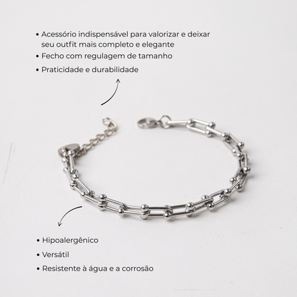 PULSEIRA AÇO TIFANY