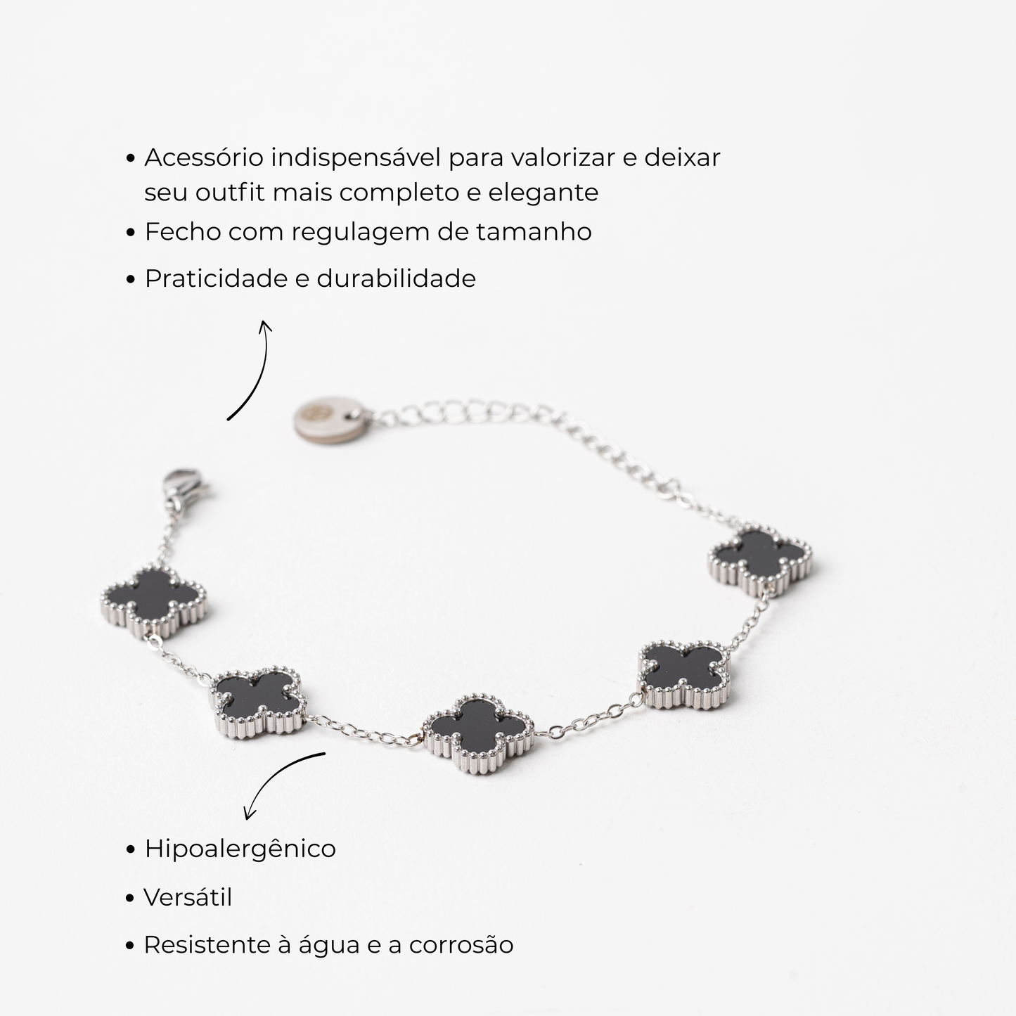 PULSEIRA EM AÇO BLACK CLEEF