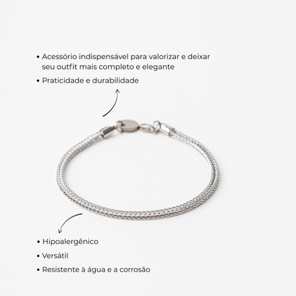 PULSEIRA AÇO SNAKE